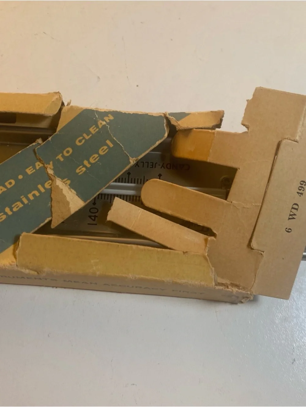 Vintage Taylor Candy & Jelly Thermometer With Original Box